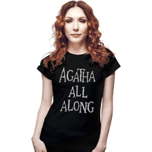 Load image into Gallery viewer, Secret_Shirts Fitted Shirts, Woman / Small / Black Agatha All Along Black Shirt
