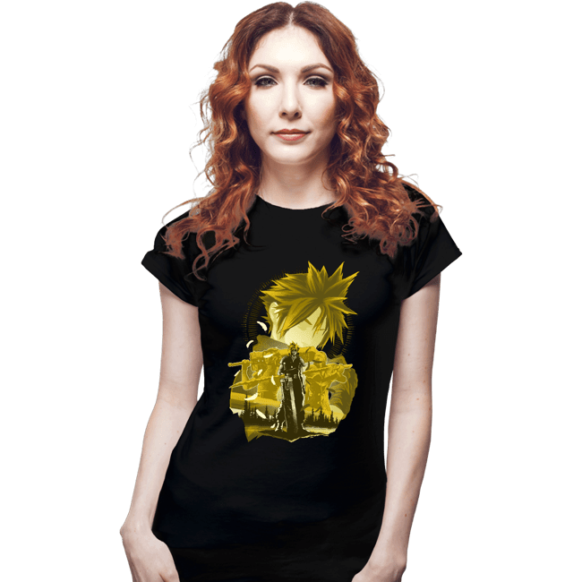 Daily_Deal_Shirts Fitted Shirts, Woman / Small / Black Cloud Strife