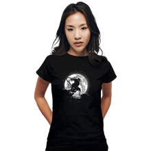 Load image into Gallery viewer, Shirts Fitted Shirts, Woman / Small / Black Moonlight Hero

