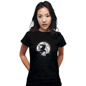 Shirts Fitted Shirts, Woman / Small / Black Moonlight Hero
