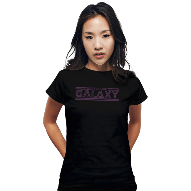 Shirts Fitted Shirts, Woman / Small / Black Battleship Galaxy