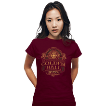 Load image into Gallery viewer, Shirts Fitted Shirts, Woman / Small / Maroon Golden Hall Pilsner
