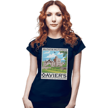 Load image into Gallery viewer, Shirts Fitted Shirts, Woman / Small / Navy Xavier&#39;s School For Gifted Youngsters
