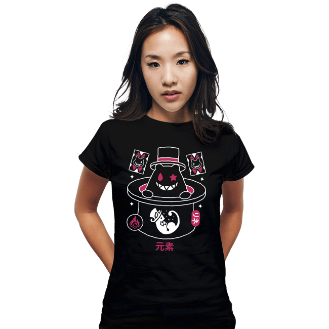 Secret_Shirts Fitted Shirts, Woman / Small / Black Magician Hat Monster