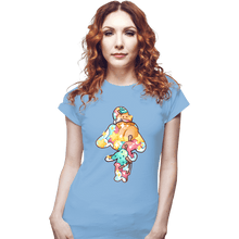 Load image into Gallery viewer, Shirts Fitted Shirts, Woman / Small / Powder Blue Magical Silhouettes - Isabelle
