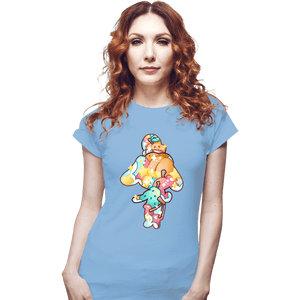 Shirts Fitted Shirts, Woman / Small / Powder Blue Magical Silhouettes - Isabelle