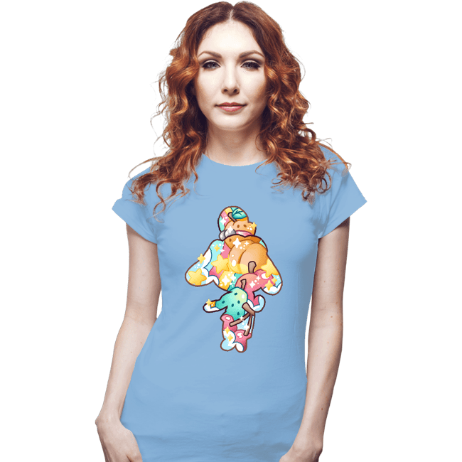 Shirts Fitted Shirts, Woman / Small / Powder Blue Magical Silhouettes - Isabelle