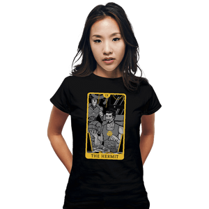 Shirts Fitted Shirts, Woman / Small / Black Tarot The Iron Hermit