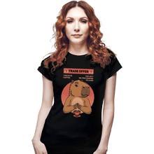 Load image into Gallery viewer, Secret_Shirts Fitted Shirts, Woman / Small / Black Capybara Trade
