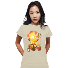 Load image into Gallery viewer, Shirts Fitted Shirts, Woman / Small / White Homer Ukiyoe
