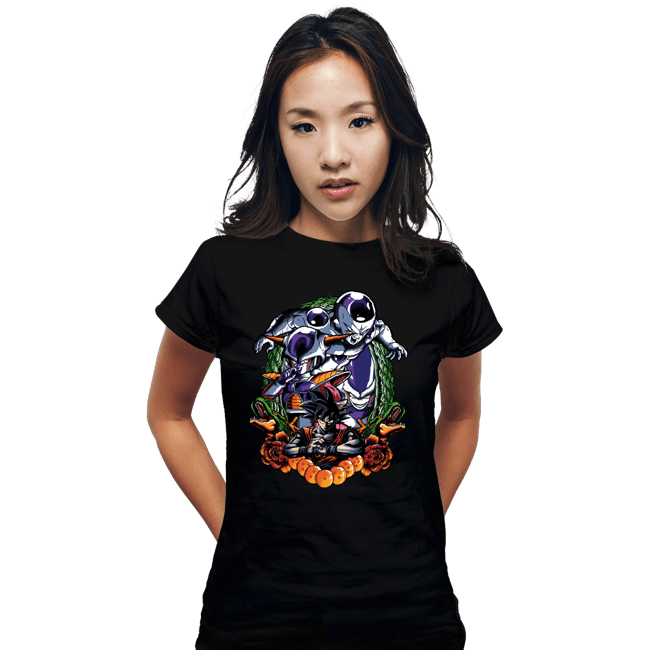 Shirts Fitted Shirts, Woman / Small / Black Frieza Crest