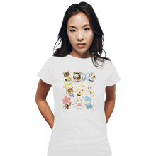 Load image into Gallery viewer, Shirts Fitted Shirts, Woman / Small / White Cute Bunch
