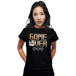 Shirts Fitted Shirts, Woman / Small / Black Game Over