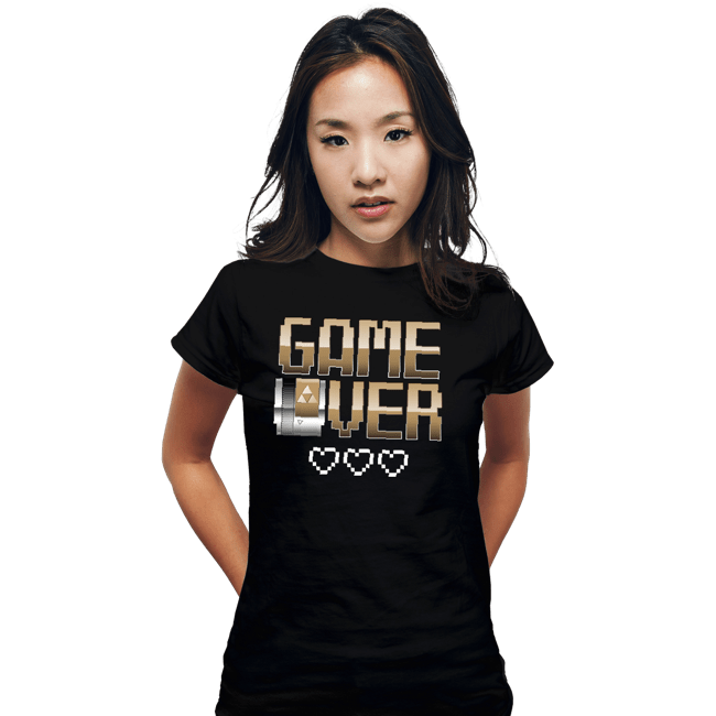 Shirts Fitted Shirts, Woman / Small / Black Game Over