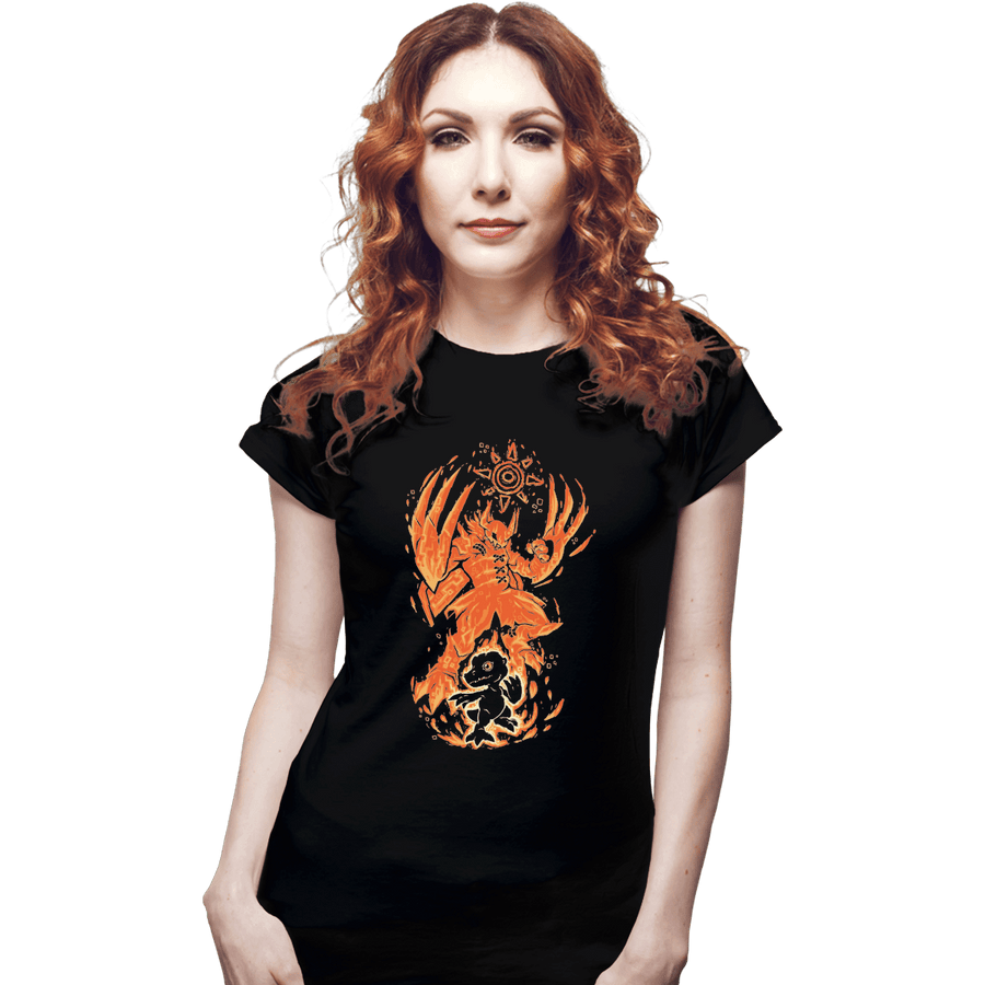 Shirts Fitted Shirts, Woman / Small / Black Digital Courage Within