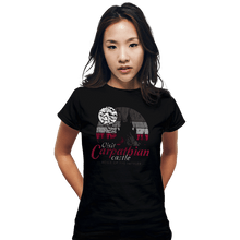 Load image into Gallery viewer, Daily_Deal_Shirts Fitted Shirts, Woman / Small / Black Visit Carpathian Castle
