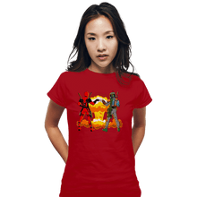 Load image into Gallery viewer, Secret_Shirts Fitted Shirts, Woman / Small / Red Epic Bro Fist Secret Sale

