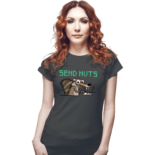 Shirts Fitted Shirts, Woman / Small / Charcoal Send Nuts