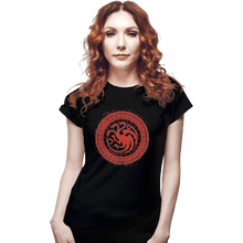 Load image into Gallery viewer, Shirts Fitted Shirts, Woman / Small / Black Seal Of Dragons
