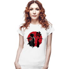 Load image into Gallery viewer, Daily_Deal_Shirts Fitted Shirts, Woman / Small / White Mugen And Jin Sumi-e

