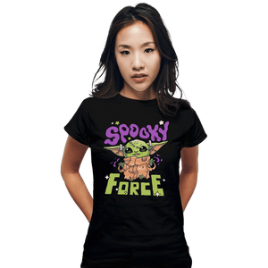 Shirts Fitted Shirts, Woman / Small / Black Spooky Force