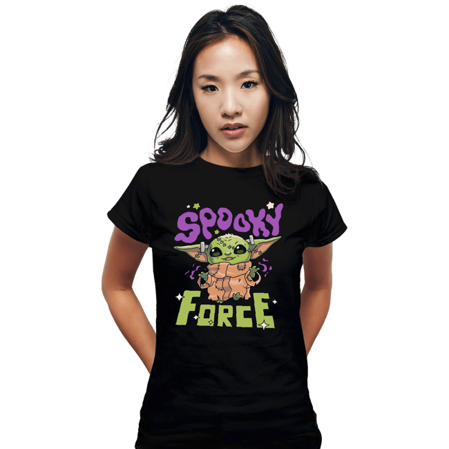 Shirts Fitted Shirts, Woman / Small / Black Spooky Force