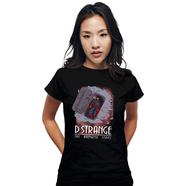 Daily_Deal_Shirts Fitted Shirts, Woman / Small / Black Strange The Animated Series