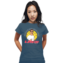 Load image into Gallery viewer, Daily_Deal_Shirts Fitted Shirts, Woman / Small / Indigo Blue JPEG Hank
