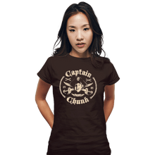 Load image into Gallery viewer, Shirts Fitted Shirts, Woman / Small / Black Captain Chunk

