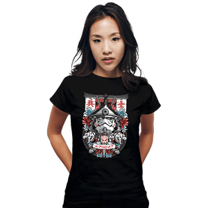 Shirts Fitted Shirts, Woman / Small / Black Samurai Trooper