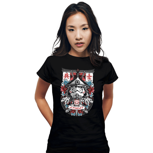 Shirts Fitted Shirts, Woman / Small / Black Samurai Trooper