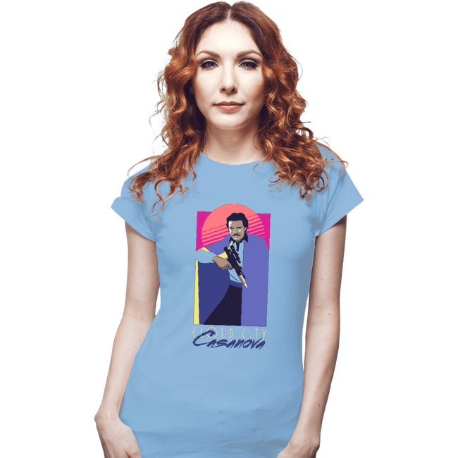 Daily_Deal_Shirts Fitted Shirts, Woman / Small / Powder Blue Cloud City Casanova