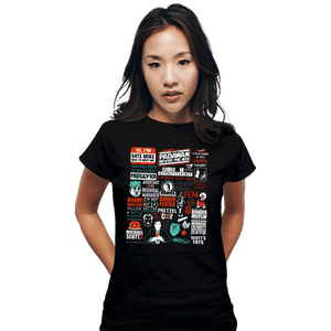 Shirts Fitted Shirts, Woman / Small / Black All Things Office