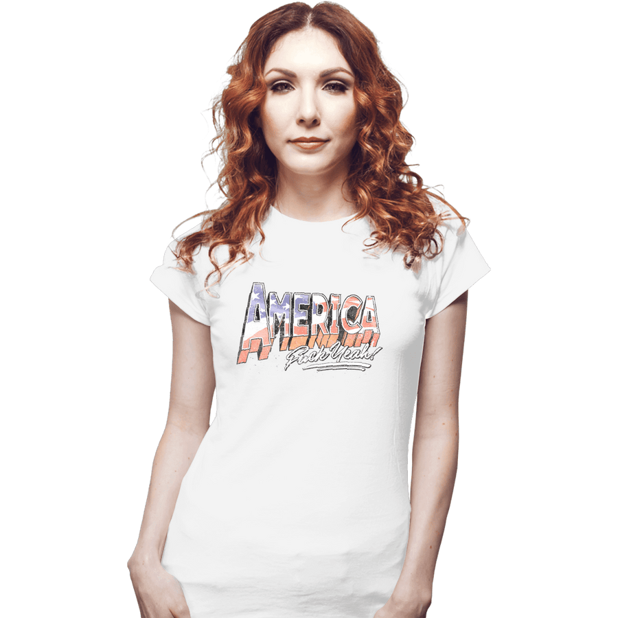 Shirts Fitted Shirts, Woman / Small / White F Yeah