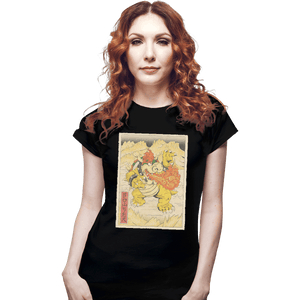 Shirts Fitted Shirts, Woman / Small / Black Bowser