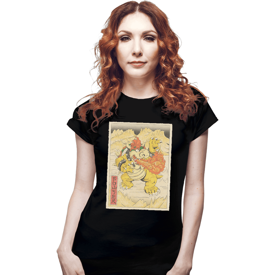 Shirts Fitted Shirts, Woman / Small / Black Bowser