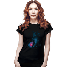 Load image into Gallery viewer, Daily_Deal_Shirts Fitted Shirts, Woman / Small / Black Attack On T-Rex
