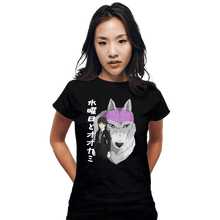 Load image into Gallery viewer, Daily_Deal_Shirts Fitted Shirts, Woman / Small / Black Wednesday Mononoke
