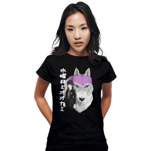 Daily_Deal_Shirts Fitted Shirts, Woman / Small / Black Wednesday Mononoke