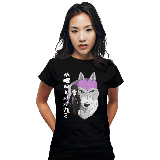 Daily_Deal_Shirts Fitted Shirts, Woman / Small / Black Wednesday Mononoke