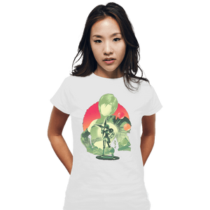 Daily_Deal_Shirts Fitted Shirts, Woman / Small / White Ninja Materia Hunter