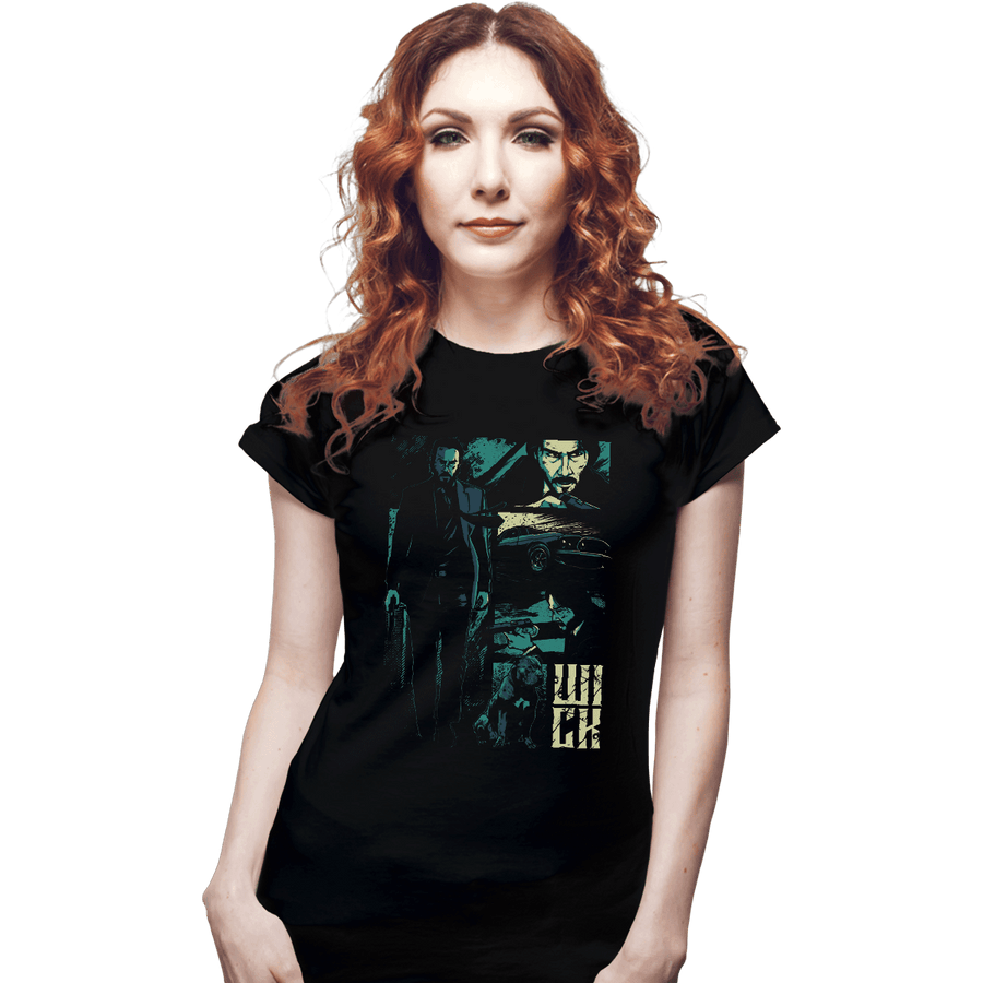 Shirts Fitted Shirts, Woman / Small / Black W.I.C.K.