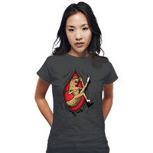 Load image into Gallery viewer, Shirts Fitted Shirts, Woman / Small / Charcoal Hello Ma Honey
