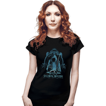 Load image into Gallery viewer, Daily_Deal_Shirts Fitted Shirts, Woman / Small / Black Salmon Mousse
