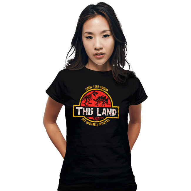 Secret_Shirts Fitted Shirts, Woman / Small / Black This Land!