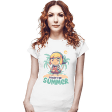 Load image into Gallery viewer, Shirts Fitted Shirts, Woman / Small / White Ready For Summer
