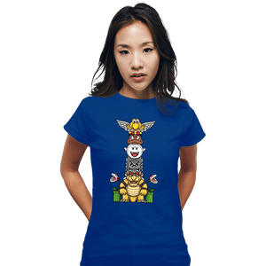Secret_Shirts Fitted Shirts, Woman / Small / Royal Blue Totem Of Terror