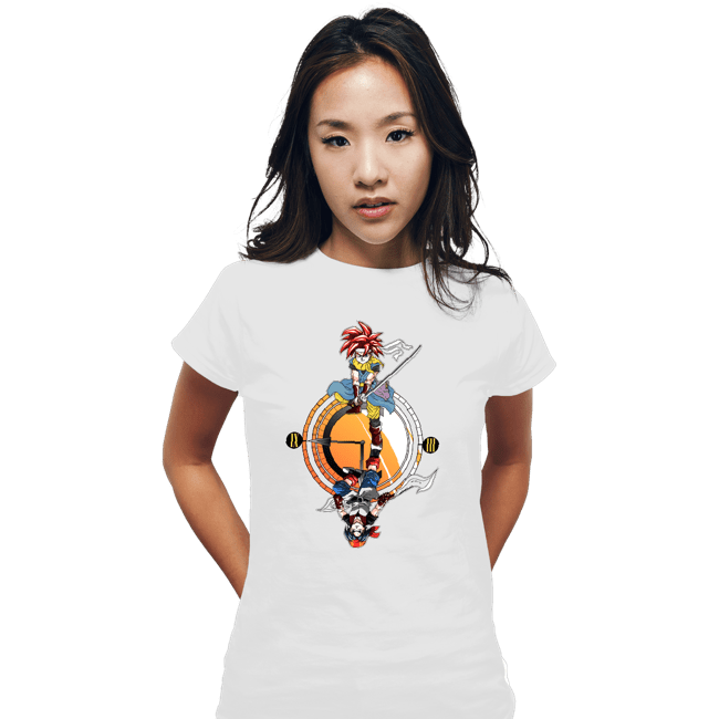 Daily_Deal_Shirts Fitted Shirts, Woman / Small / White Cross Dimension