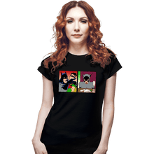 Load image into Gallery viewer, Secret_Shirts Fitted Shirts, Woman / Small / Black Batman Yelling At Catwoman
