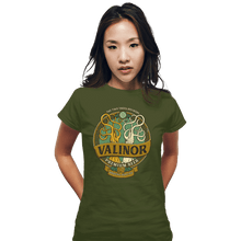 Load image into Gallery viewer, Secret_Shirts Fitted Shirts, Woman / Small / Military Green Eternal Brew
